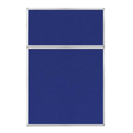 Versare Hush Panel Configurable Cubicle Partition 4' x 6' Royal Blue Fabric 1850605